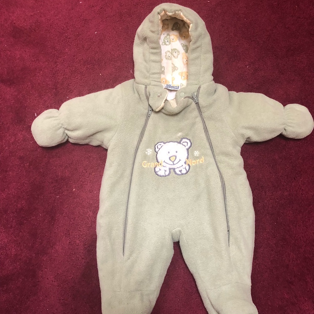 Kids padded overall for winter weather